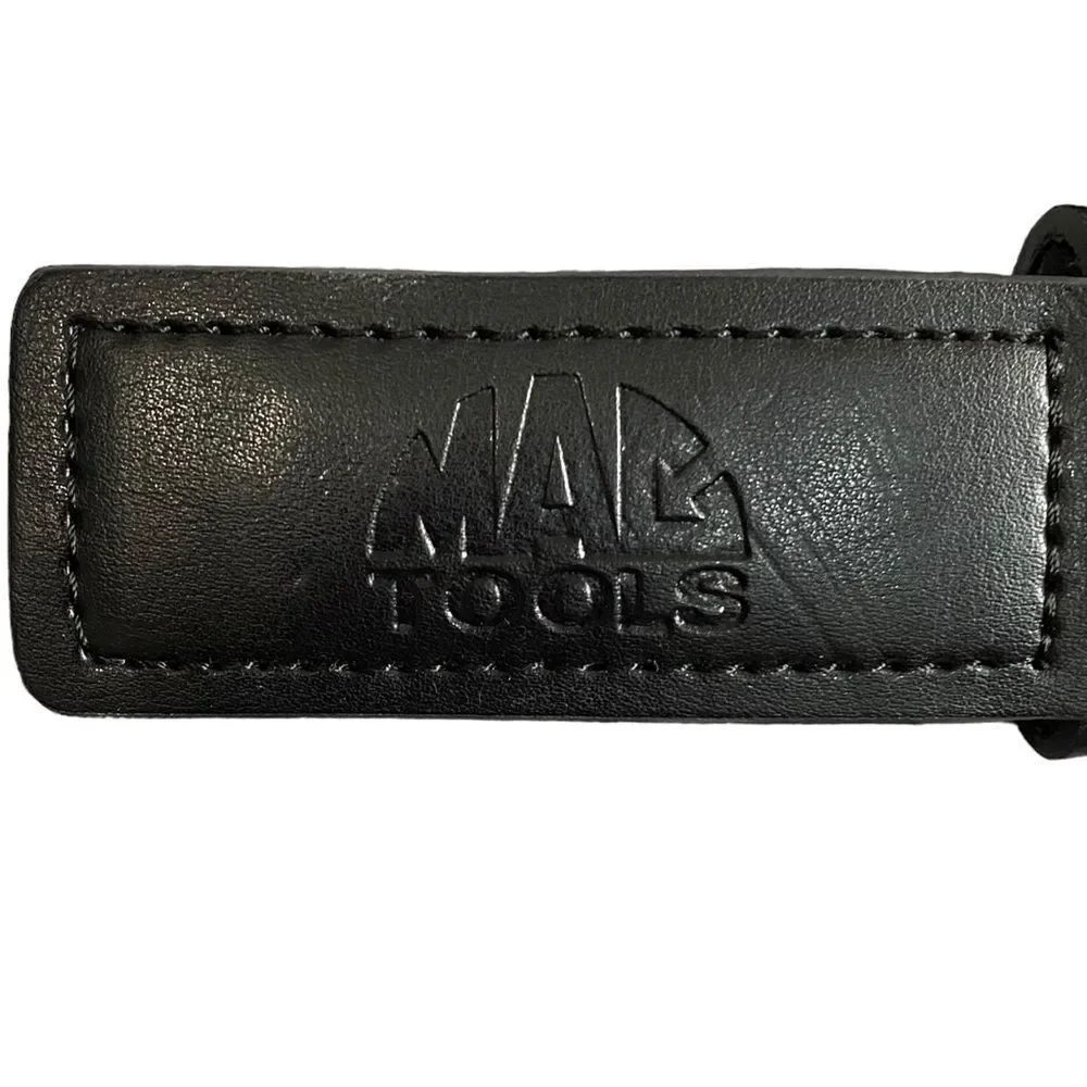 MAC TOOLS - LEATHER BLACK & GRAY BELT - FITS 28-33” - GOOD CONDITION - S5‎